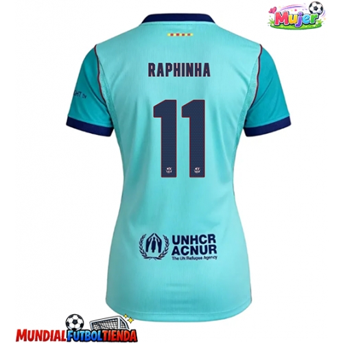 Camiseta Barcelona Raphinha Belloli #11 Tercera Equipación Replica 2026-27 para mujer mangas cortas